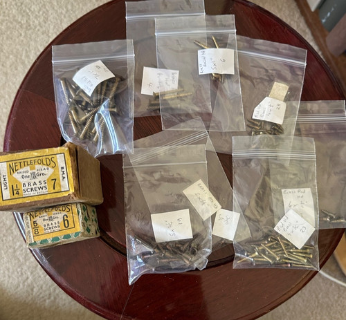 Job lot nettlefolds brass - of,