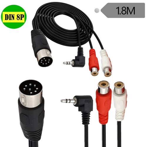 Pin din male rca - 8, 2