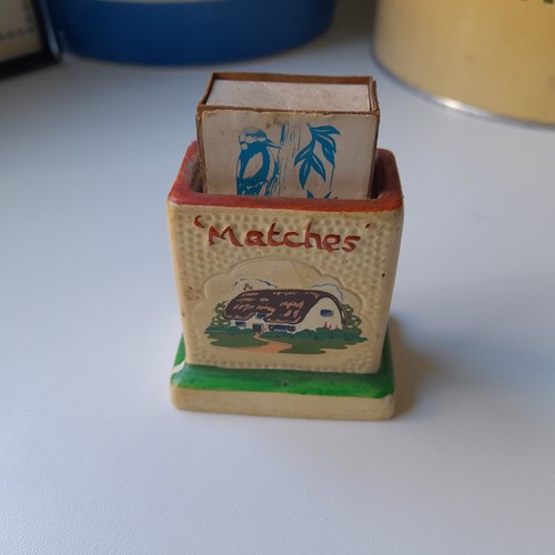 Vintage matchbox holder safe - vintage,