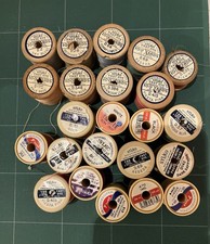 Sylko Cotton Reels Wooden And Plastic