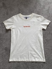 Balenciaga Children T-shirt age 10-11 years, BNWOT, cream with orange logo