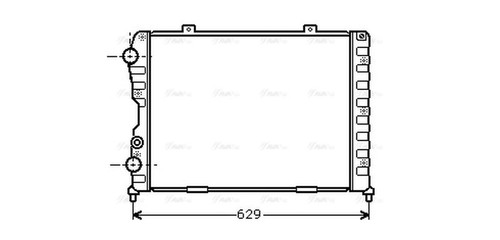 Ava coolant radiator ala2056 - ava,
