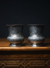 Vintage pewter beakers goblets - vintage,