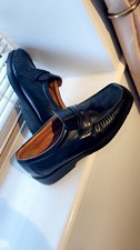 bata black leather shoes 