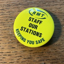 Tin RMT Trade Union Badge