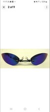 Nose Clip Rimless Blue Mirror Glasses. Sunglasses Legless. Matrix