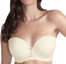 Fauve Rosa Strapless Bra Chantilly Size 38D Padded Moulded Lace Wedding 0162 New