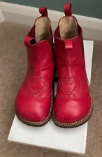 Angulus Red Leather Boots Size 29 (UK 11)