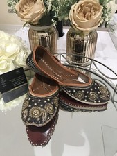 Punjabi Jutti Women’s / Flat Shoes Women ( Uk Size 5)Double Cushion Inside