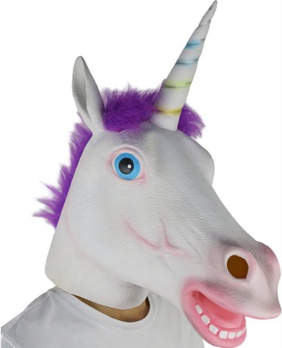 Fancy dress unicorn latex - dress, head