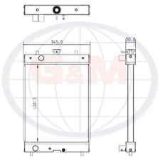 Radiator for HITACHI Mini