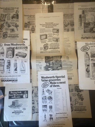 Vintage woolworth adverts - vintage,