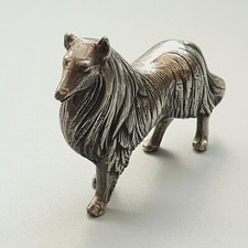 Silver Tone Collie Lassie Dog