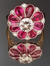 18ct gold ruby and diamond