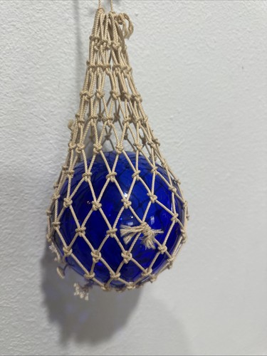 Vintage netted japanese - netted, cobalt