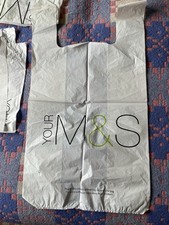 20 M&S “Your M&S” Vintage White Vest Carrier Bags. #A40