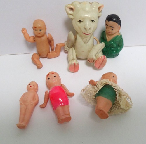 Tiny celluloid toys - celluloid, for