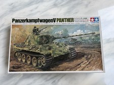 Vintage Tamiya 1/35 Panther Tank, Remote Control Twin Gearbox Complete Model Kit