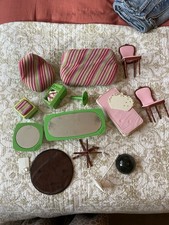 Collection of Vintage Barbie Doll Living Room Dining Set 70s Mattel Accessories