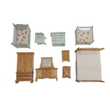 1:12 Wooden Doll House Bedroom