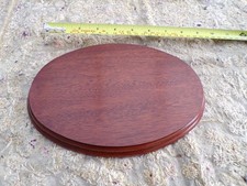 Wooden Plinth Base Display Trophies Figurines Ornaments Models Mahogany Finish.