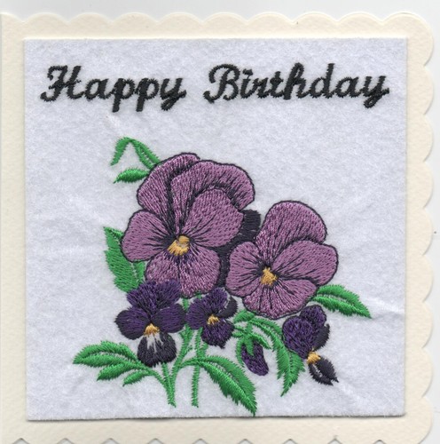 Hand made embroidered happy - hand,