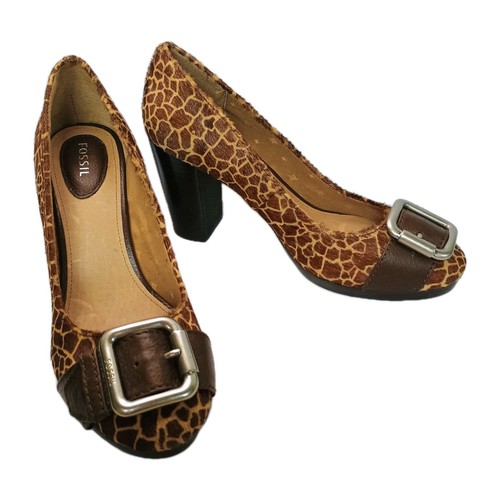 Fossil brown round toe - fossil,