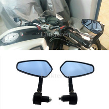 BLACK ALUMINUM MOTORCYCLE 7/8" BAR END REARVIEW MIRRORS FOR TRIUMPH HONDA DUCATI