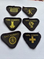 Six Girl Guide Badges. Brownie Activity. 