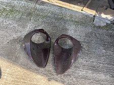 79-83 DATSUN 280ZX TURBO HEADLAMP SURROUNDS HEADLIGHT BUCKETS WITH WASHER NOZZLE