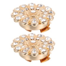  2 Pcs Rhinestone Button
