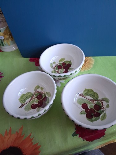 Portmeirion pomona dishes - portmeirion, x3