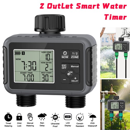 Smart water timer 2outlet - water,