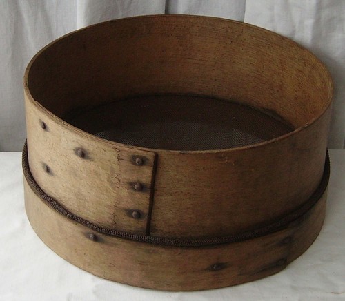 Vintage bentwood sieve - vintage,