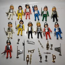 Vintage Playmobil 1974 Geobra Bundle of Knights Weapons Metallic Armour 