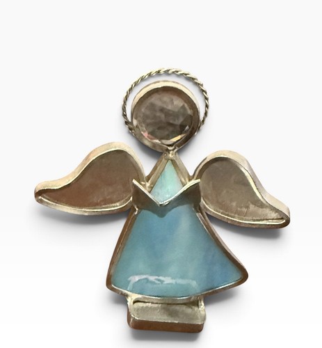 Stained glass mini angel - angel, sun