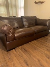 John Lewis Leather Two Seater
