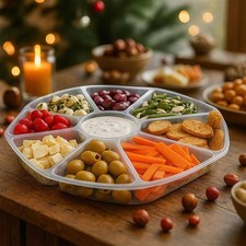 8 Section Snack Tray Platter &