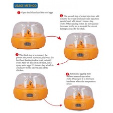 15W Egg Incubator 6 Eggs