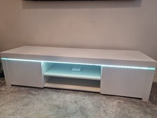 TV Unit with LED Lights for 65 Inch TV, 160cm TV Stand Cabinet with Storage