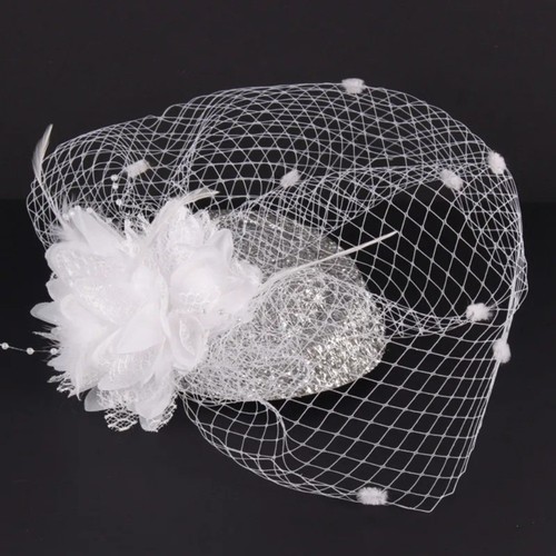 Women fascinator hair clip hat - fascinator,