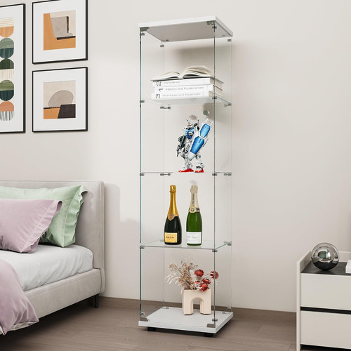 Tempered glass display cabinet - glass,