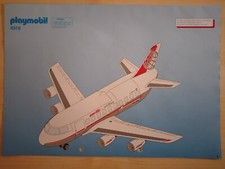 Playmobil Building Instructions 4310 Large Airplane Pacific Airline, A4, 12 Pages