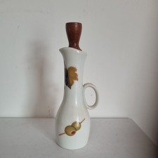 Royal Worcester Evesham White Pottery Vinegarette/ Oil Berries Leaves Design 