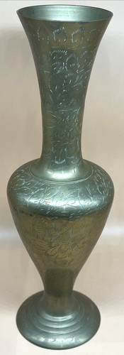 Vintage indian brass vase hand - vintage,