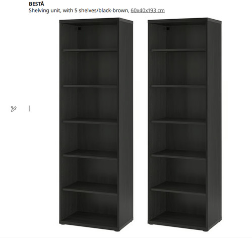 Ikea besta brown - brown, unit