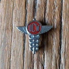 Vintage Union of Communication Workers Metal Enamel UCW Badge Brooch
