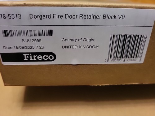 Dorgard black fire door - black,
