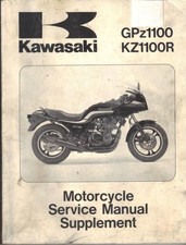 KAWASAKI GPZ1100 UNITRACK,Z1100R LAWSON REP,1983-1985 WORKSHOP MANUAL SUPPLEMENT