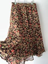 Bohemian Skirt Midi Brown